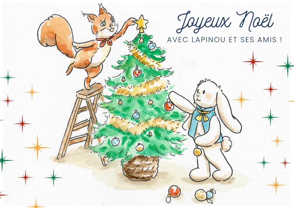 Lapinou au marché de noël