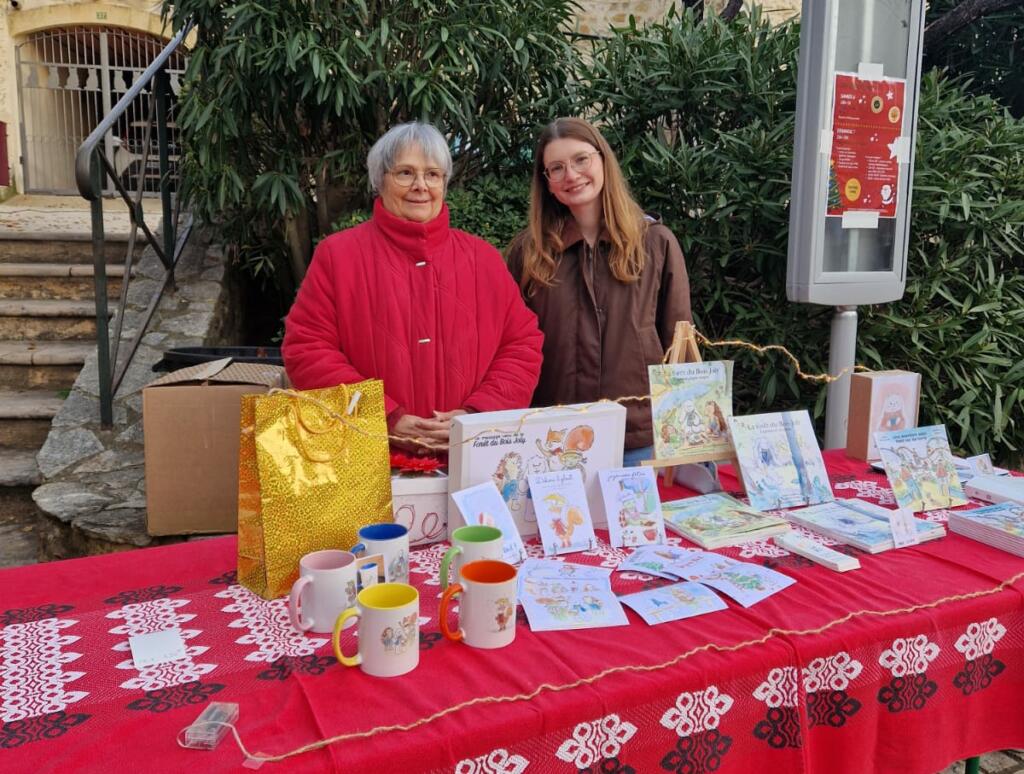 Martine et Mathilde au marché de Noël